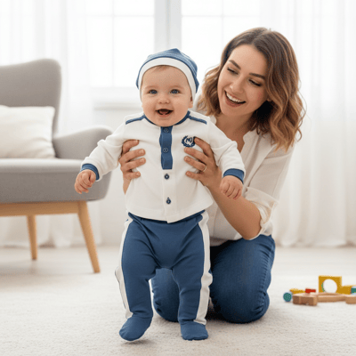 Erkek Bebek Little King 5'li Set