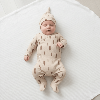 Unisex Bebek Şapkalı 3'lü Takım